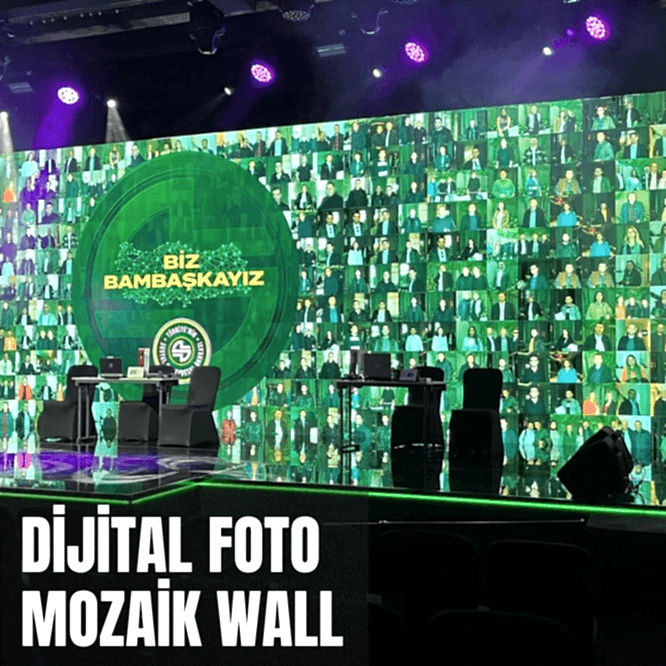 Dijital Foto Mozaik Duvarı
