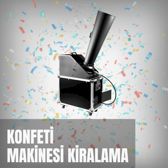 Konfeti Makinesi Kiralama